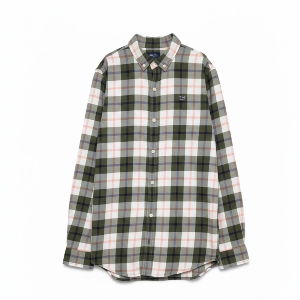 Vineyard Vines Boys Plaid Flannel Button Down Shirt Casual Warm Preppy Classic‎